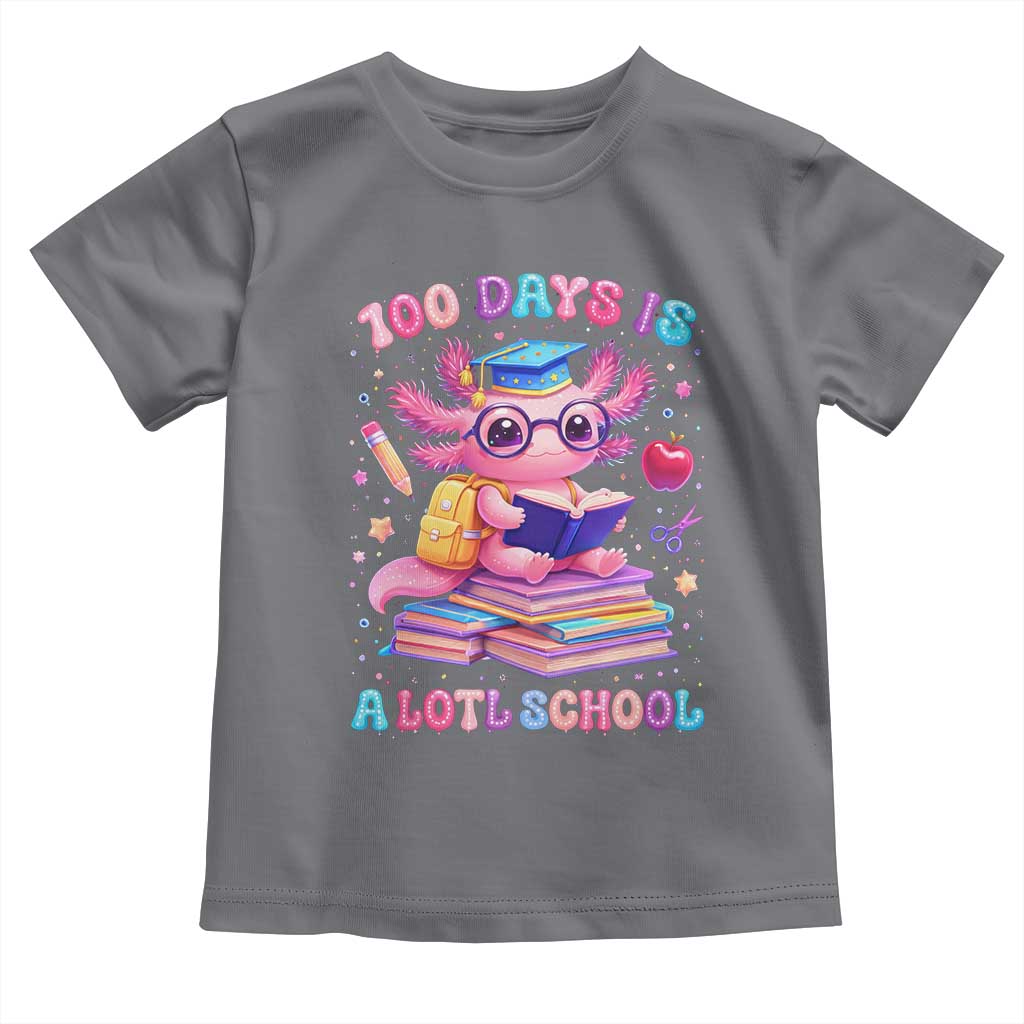Axolotl 100 Days Of School Toddler T Shirt 100 Days Is Alotl School