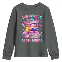 Axolotl 100 Days Of School Youth Sweatshirt 100 Days Is Alotl School