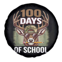 Deer 100 Days Of School Spare Tire Cover Camo Bucked 100 Days Smarter