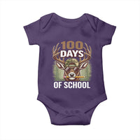 Deer 100 Days Of School Baby Onesie Camo Bucked 100 Days Smarter