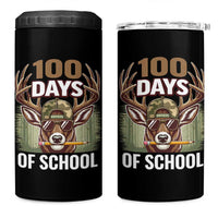 Deer 100 Days Of School 4 in 1 Can Cooler Tumbler Camo Bucked 100 Days Smarter