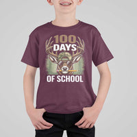 Deer 100 Days Of School T Shirt For Kid Camo Bucked 100 Days Smarter
