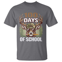 Deer 100 Days Of School T Shirt Camo Bucked 100 Days Smarter