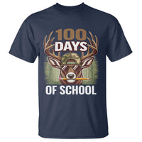 Deer 100 Days Of School T Shirt Camo Bucked 100 Days Smarter