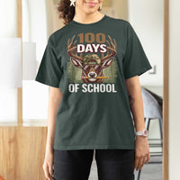 Deer 100 Days Of School T Shirt For Women Camo Bucked 100 Days Smarter