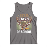 Deer 100 Days Of School Tank Top Camo Bucked 100 Days Smarter