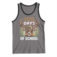 Deer 100 Days Of School Tank Top Camo Bucked 100 Days Smarter