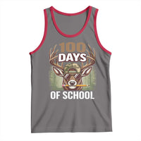 Deer 100 Days Of School Tank Top Camo Bucked 100 Days Smarter
