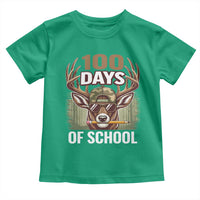 Deer 100 Days Of School Toddler T Shirt Camo Bucked 100 Days Smarter