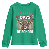 Deer 100 Days Of School Youth Sweatshirt Camo Bucked 100 Days Smarter