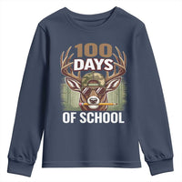 Deer 100 Days Of School Youth Sweatshirt Camo Bucked 100 Days Smarter