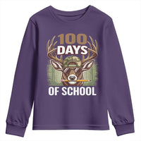 Deer 100 Days Of School Youth Sweatshirt Camo Bucked 100 Days Smarter