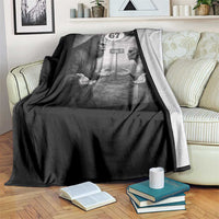 Funny 67 Meme Bigfoot Alien Throw Blanket Six Seven Sasquatch Area 51 UFO Conspiracy