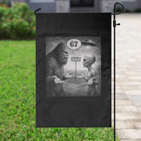 Funny 67 Meme Bigfoot Alien Garden Flag Six Seven Sasquatch Area 51 UFO Conspiracy
