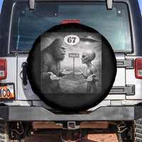 Funny 67 Meme Bigfoot Alien Spare Tire Cover Six Seven Sasquatch Area 51 UFO Conspiracy
