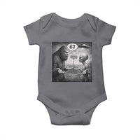 Funny 67 Meme Bigfoot Alien Baby Onesie Six Seven Sasquatch Area 51 UFO Conspiracy