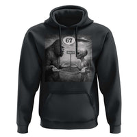 Funny 67 Meme Bigfoot Alien Hoodie Six Seven Sasquatch Area 51 UFO Conspiracy