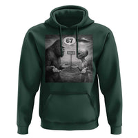 Funny 67 Meme Bigfoot Alien Hoodie Six Seven Sasquatch Area 51 UFO Conspiracy