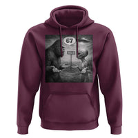 Funny 67 Meme Bigfoot Alien Hoodie Six Seven Sasquatch Area 51 UFO Conspiracy