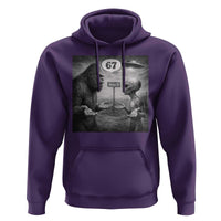Funny 67 Meme Bigfoot Alien Hoodie Six Seven Sasquatch Area 51 UFO Conspiracy