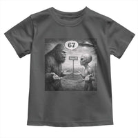 Funny 67 Meme Bigfoot Alien Toddler T Shirt Six Seven Sasquatch Area 51 UFO Conspiracy
