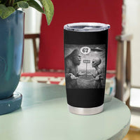 Funny 67 Meme Bigfoot Alien Tumbler Cup Six Seven Sasquatch Area 51 UFO Conspiracy