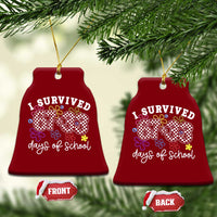 I Survived 67 33 100 Days of School Ceramic Ornament Funny 100th Day of School Flowers