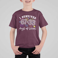 I Survived 67 33 100 Days of School T Shirt For Kid Funny 100th Day of School Flowers