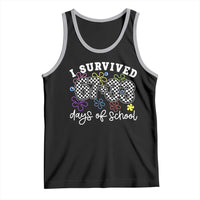 I Survived 67 33 100 Days of School Tank Top Funny 100th Day of School Flowers