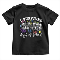 I Survived 67 33 100 Days of School Toddler T Shirt Funny 100th Day of School Flowers