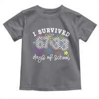 I Survived 67 33 100 Days of School Toddler T Shirt Funny 100th Day of School Flowers