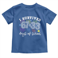 I Survived 67 33 100 Days of School Toddler T Shirt Funny 100th Day of School Flowers