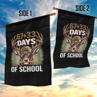 100 Days Of School Garden Flag Funny 67 Six Seven Meme Deer School