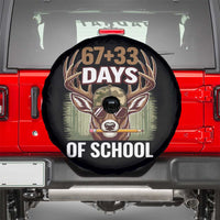 100 Days Of School Spare Tire Cover Funny 67 Six Seven Meme Deer School