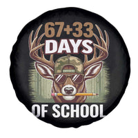 100 Days Of School Spare Tire Cover Funny 67 Six Seven Meme Deer School