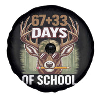 100 Days Of School Spare Tire Cover Funny 67 Six Seven Meme Deer School