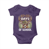 100 Days Of School Baby Onesie Funny 67 Six Seven Meme Deer School