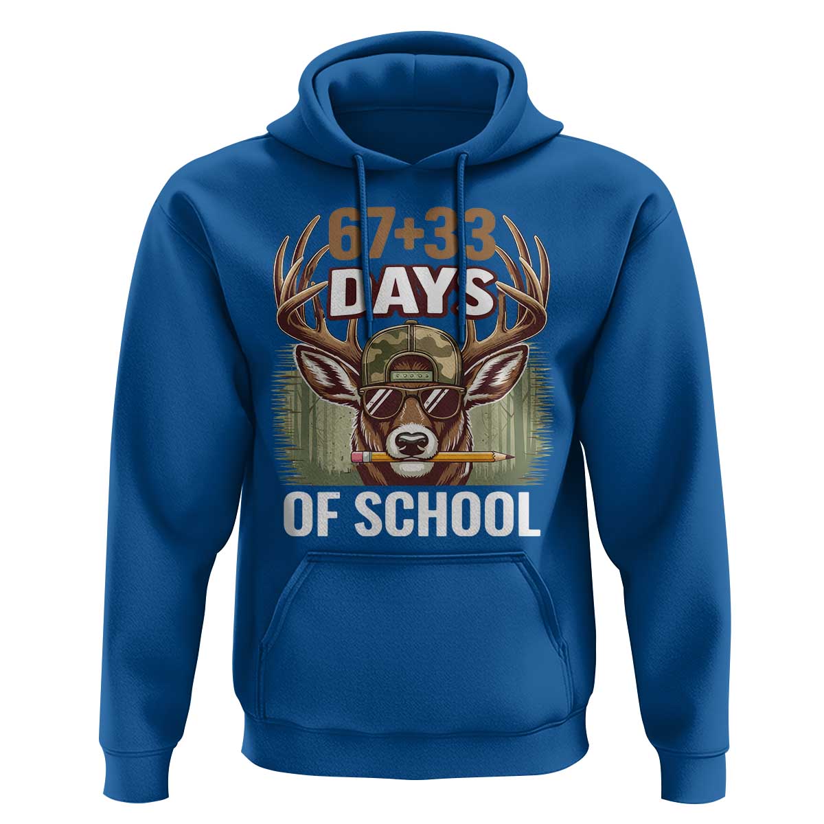 100 Days Of School Hoodie Funny 67 Six Seven Meme Deer School