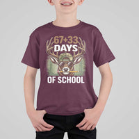 100 Days Of School T Shirt For Kid Funny 67 Six Seven Meme Deer School