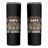 100 Days Of School Skinny Tumbler Funny 67 Six Seven Meme Deer School