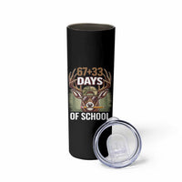 100 Days Of School Skinny Tumbler Funny 67 Six Seven Meme Deer School