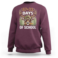 100 Days Of School Sweatshirt Funny 67 Six Seven Meme Deer School