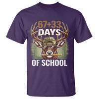 100 Days Of School T Shirt Funny 67 Six Seven Meme Deer School