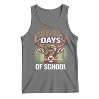 100 Days Of School Tank Top Funny 67 Six Seven Meme Deer School