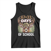 100 Days Of School Tank Top Funny 67 Six Seven Meme Deer School