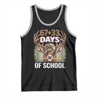 100 Days Of School Tank Top Funny 67 Six Seven Meme Deer School