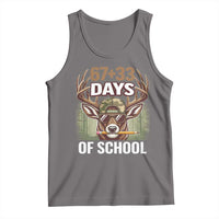 100 Days Of School Tank Top Funny 67 Six Seven Meme Deer School