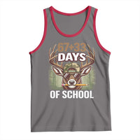 100 Days Of School Tank Top Funny 67 Six Seven Meme Deer School