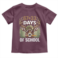 100 Days Of School Toddler T Shirt Funny 67 Six Seven Meme Deer School
