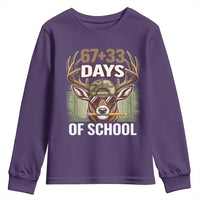 100 Days Of School Youth Sweatshirt Funny 67 Six Seven Meme Deer School